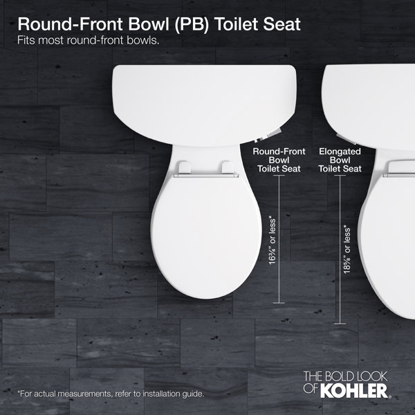 Kohler Cachet QuietClose with QuickAttach Hinges and GripTight Elongated Toilet Seat